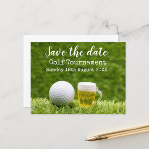 Golf Save the date Golf Tournament with Beer Aankondigingskaart