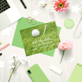 Golf Save the date Golf Tournament with t-shirt Aankondigingskaart