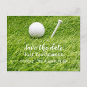 Golf Save the date Golf Tournament with t-shirt Aankondigingskaart (Voorkant)