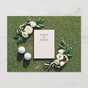 Golf Save the Date Golfer Thema Aankondigingskaart