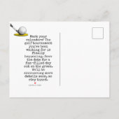 Golf Save the date Golftoernooi liefde bruiloft Aankondigingskaart (Achterkant)