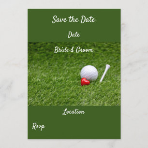 Golf Save the date Kaart