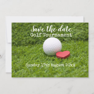 Golf Save the date of golf tournament bruiloft