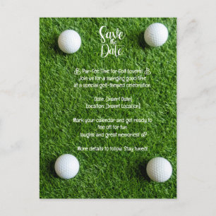 Golf Save the Date: Uitnodiging voor een feestje m