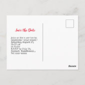 Golf save the date voor vrouwentoernooi briefkaart (Achterkant)