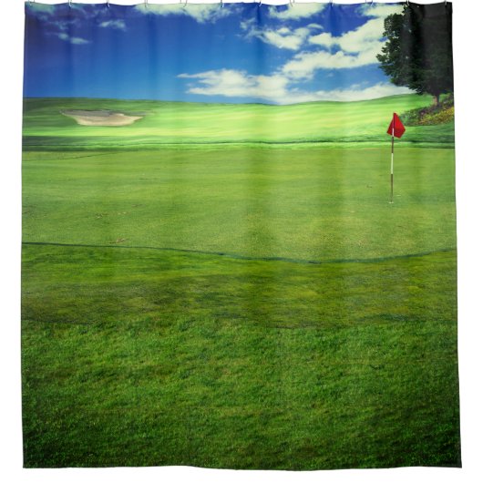  Golf Scene Shower Curtain Douchegordijn (Voorkant)