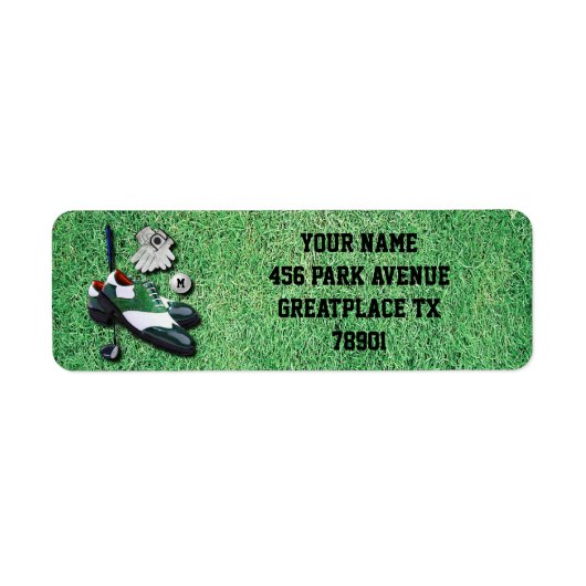 Golf schetst kogelhandschoenen clubbestuurder met  etiket (Voorkant)