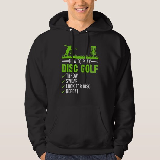 Golf-schijf Golf-schijf Golfer-Humor Golfin afspel Hoodie (Voorkant)