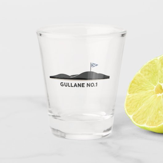 Golf Schots Gullane Schotland Shot Glas (Voorkant)