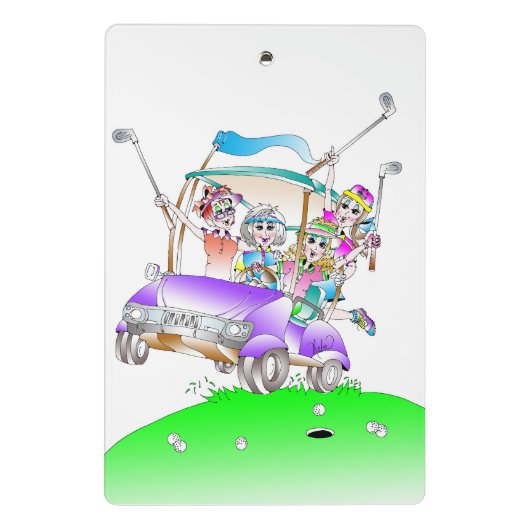 GOLF SCORE CLIPBOARD MINI KLEMBORD (Achterkant)