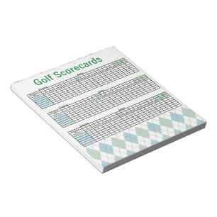 Golf Scorecards Notitieblok