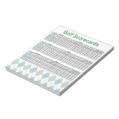 Golf Scorecards Notitieblok (Linkerzijde)