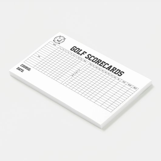 Golf Scorecards Post-it® Notes (Schuin)