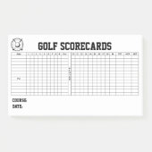 Golf Scorecards Post-it® Notes (Voorkant)