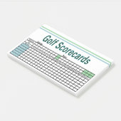 Golf Scorecards Post-it® Notes (Schuin)