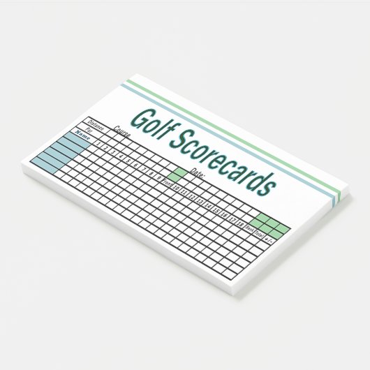 Golf Scorecards Post-it® Notes (Schuin)