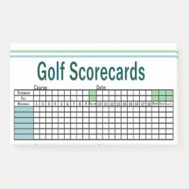 Golf Scorecards Post-it® Notes