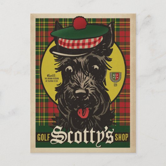 Golf Scotty's Shop Briefkaart (Voorkant)