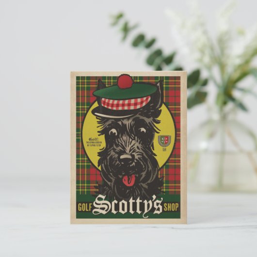 Golf Scotty's Shop Briefkaart (Staand voorkant)