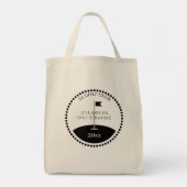 Golf Scramble Club Naam Tote Bag (Achterkant)