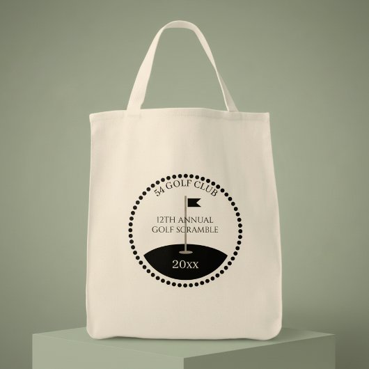 Golf Scramble Club Naam Tote Bag