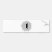 Golf Scribble Style Bumpersticker (Voorkant)