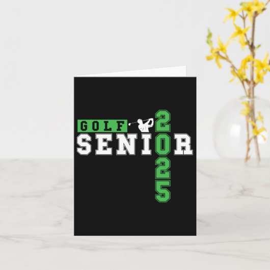 Golf Senior Night Golf Senior 2025 Afstuderen 33 Kaart (Gele Bloem)