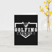 Golf Senior Night Golf Senior 2025 Afstuderen 6 Kaart (Gele Bloem)