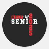 Golf Senior Night Golf Senior 2025 Afstuderen 9 Ronde Sticker (Voorkant)