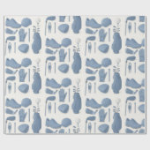 Golf set van apparatuur voor jongen Blauw thema Cadeaupapier (Vlak)