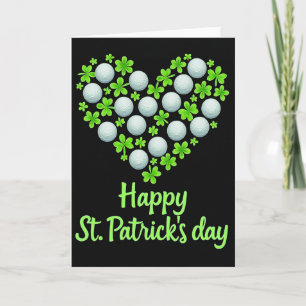 Golf Shamrock St. Patrick's kaart