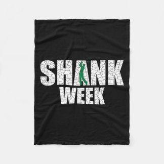 Golf Shank Week T-shirt Funny Golf Fleece Deken