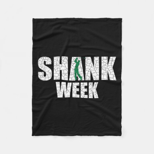 Golf Shank Week T-shirt Funny Golf Fleece Deken (Voorkant)