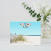 Golf Shores Alabama Beach Briefkaart (Staand voorkant)