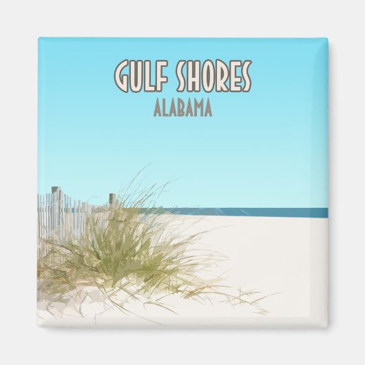 Golf Shores Alabama Beach Magneet (Voorkant)