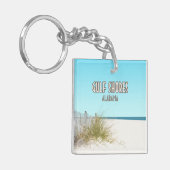 Golf Shores Alabama Beach Sleutelhanger (Voorkant Links)