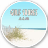 Golf Shores Alabama Beach Sticker (Voorkant)