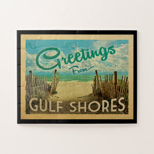 Golf Shores Beach Vintage Travel Legpuzzel