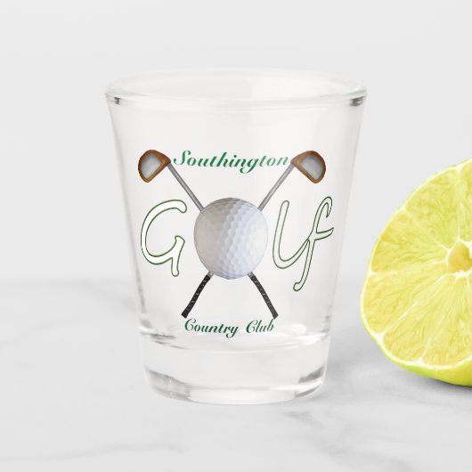 Golf Shot Glass Shot Glas (Voorkant)