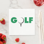 Golf Sign Papieren servetten (Insitu)