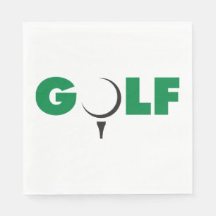Golf Sign Papieren servetten