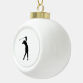 Golf Silhouet Keramische Bal Kerst Ornament Gi (Rechts)