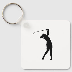 Golf Silhouet Sleutelhanger Grappig Dagelijks Acce