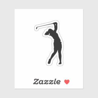 Golf Silhouet Sticker voor Laptop of Auto