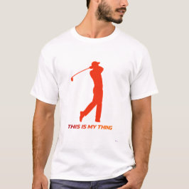 Golf Silhouette Action Lifestyle Design T-shirt