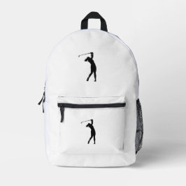 Golf Silhouette Gedrukte Rugzak voor School of Rei