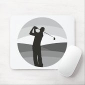 Golf Silhouette Muismat (Met muis)