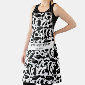 Golf Silhouette Patroon Classic Zwart & Wit Schort (Insitu)