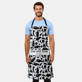 Golf Silhouette Patroon Classic Zwart & Wit Schort