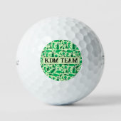 Golf Silhouette Patroon Klassieke Branding zakelij Golfballen (Voorkant)